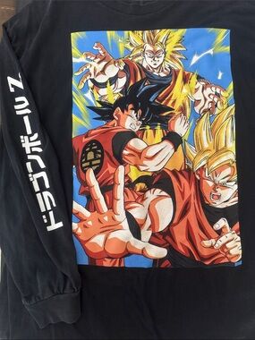 Black Dragon Ball Graphic Long Sleeve Tee